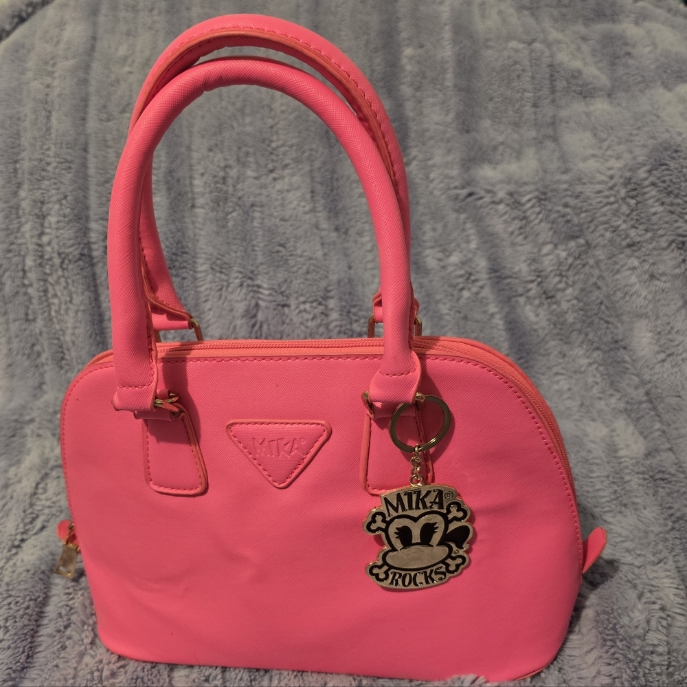 Mika Pink Handbag Has Some Dents On Outside From Storage Otherwise Clean Inside